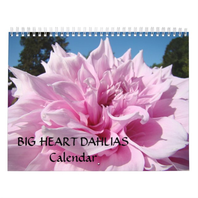 BIG HERZ DAHLIAS Kalender Freunde Feiertage (Titelbild)