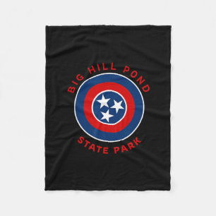 Big Hill Pond State Park Tennessee Flag Tn Urlaub Fleecedecke