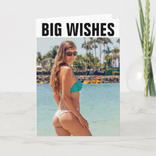 BIG HINTERN BIG BIRTHDAY WÜNSCHT GÜNSTIGE KARTEN F