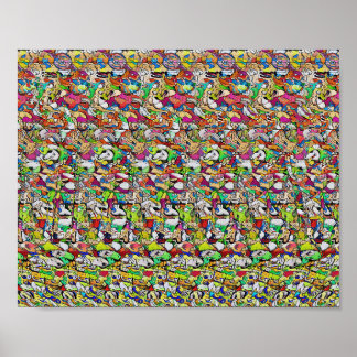 Big Hit - Versteckter 3D-Druck Poster