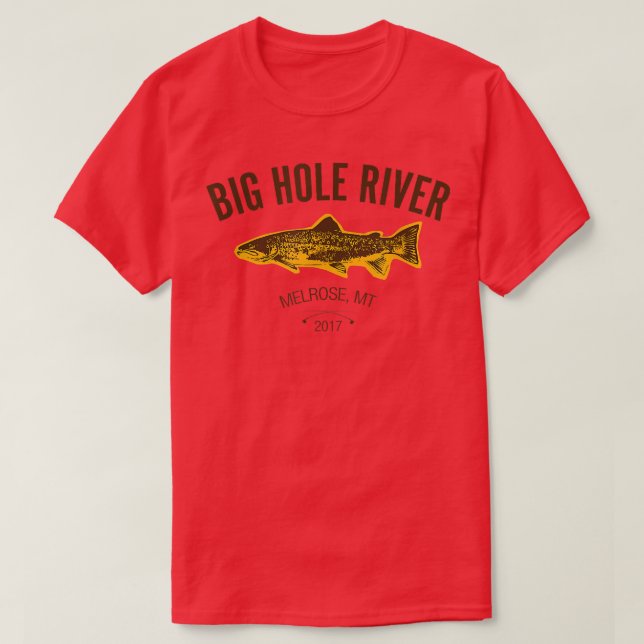 Big Hole River, Melrose Montana Tee  (Design vorne)