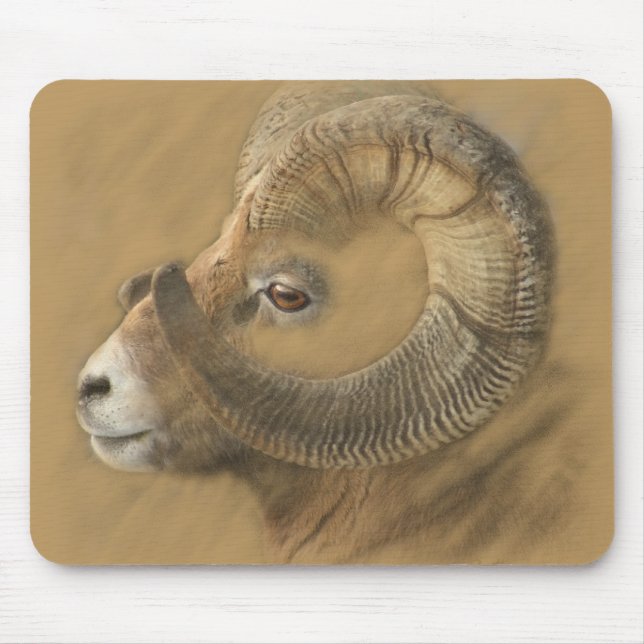 Big Horn-Schafe Mousepad (Vorne)