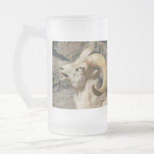 Big Horn Sheep Laghing Mattglas Bierglas