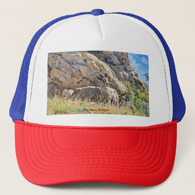 Big Horn Sheeps Truckerkappe (Vorderseite)