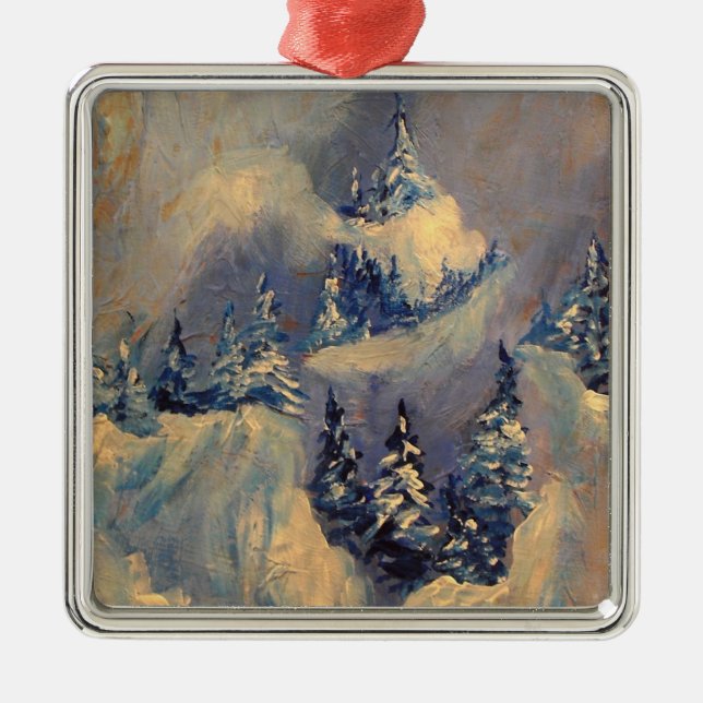 Big Horn-Spitze 2009 Silbernes Ornament (Vorne)