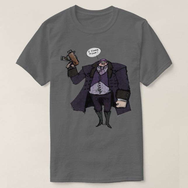 Big Horner Got eine Waffe T-Shirt (Design vorne)