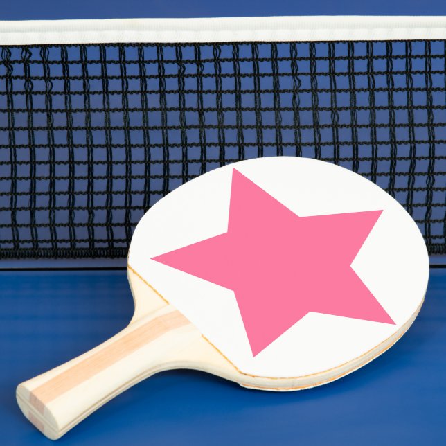 Big Hot Pink Star Tischtennis Schläger (InSitu)