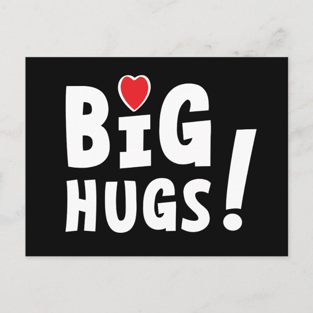 Big hug. Beterschapskaart of voor Valentijnsdag Feiertagspostkarte (Vorderseite)