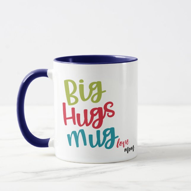 Big Hugs Coffee Tasse, Niedliches Weihnachtsgesche Tasse (Links)