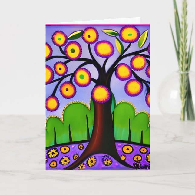 Big Hugs senden | Whimsistische Kunst Karte (Vorderseite)