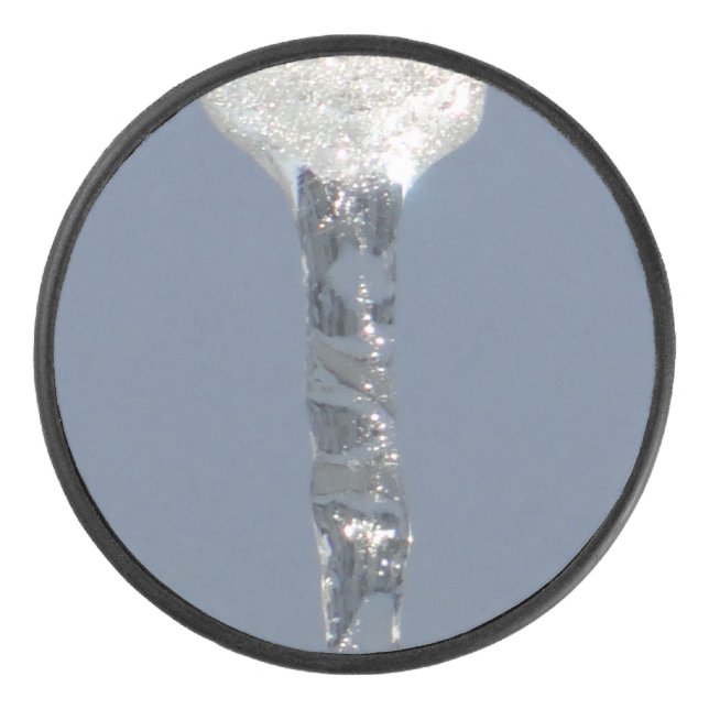 Big Icicicile in Blue Sky Eishockey Puck (Vorderseite)