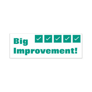 "Big Improvement!" Teacher Feedback Rubber Stamp Permastempel