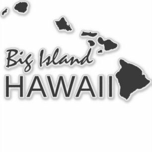 BIG-INSEL - HAWAII-INSELN AUFKLEBER