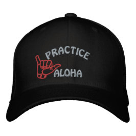 Big Island Practice Aloha Shaka (Hang lose) Bestickte Baseballkappe