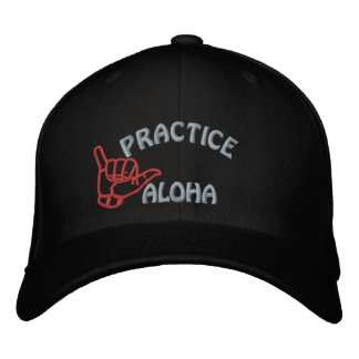 Big Island Practice Aloha Shaka (Hang lose) Bestickte Baseballkappe