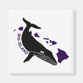 Big Island - Purple Hawaii Islands Humpback Magnet