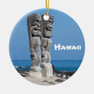 Big Island Tiki Keepake Keramik Ornament