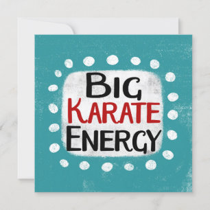 Big Karate Energy Grußkarte Karte