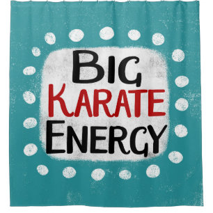 Big Karate Energy Showvorhang Duschvorhang