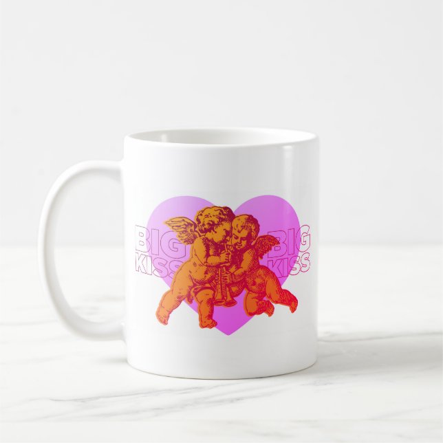 Big Kiss Cupid Liebe Tasse (Links)