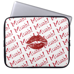 Big Kiss Red Lips Muah Laptopschutzhülle