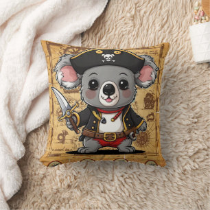 Big Koala Pirate Print Kissen