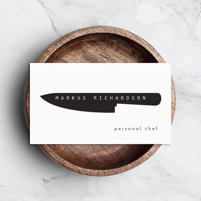 Big Koch Knife Logo für Persönlichen Koch, Caterin Visitenkarte (Von Creator hochgeladen)