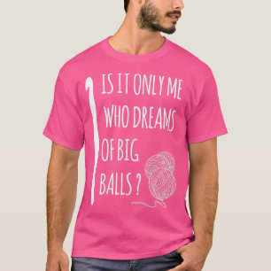 BIG-Kugeln für Häkchen in weißer Linie T-Shirt