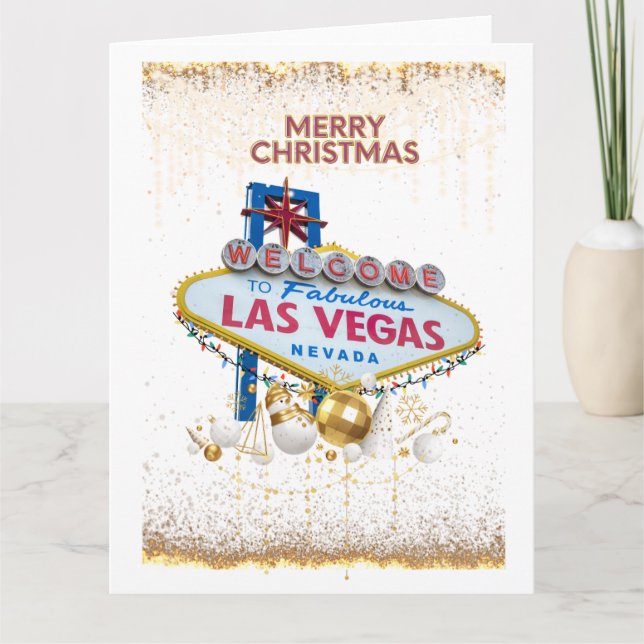 BIG Las Vegas Weihnachtskarte Karte (Vorderseite)