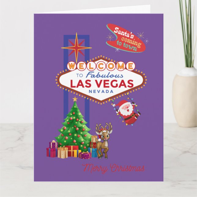 BIG Las Vegas Weihnachtskarte Karte (Vorderseite)