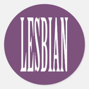 BIG LESBIAN RUNDER AUFKLEBER