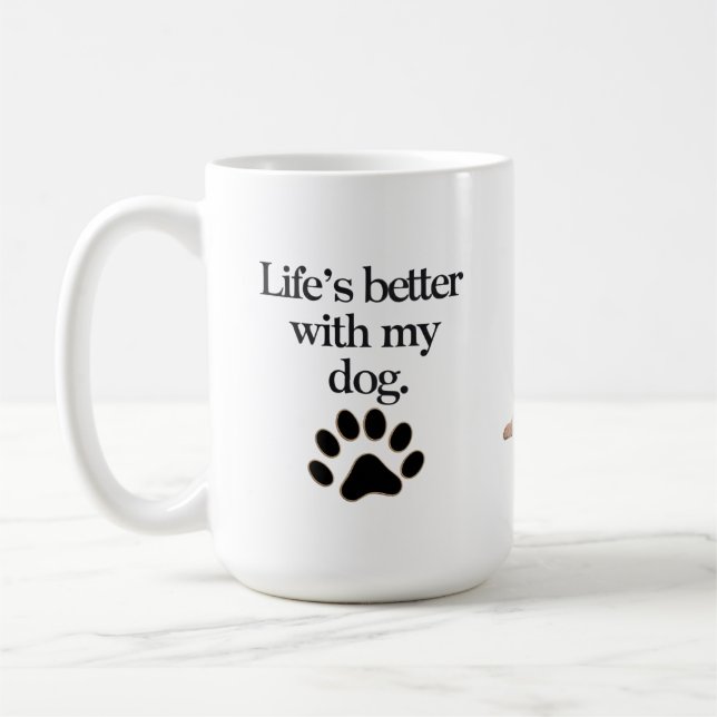 Big Liebe, Big Paws Tasse (Links)