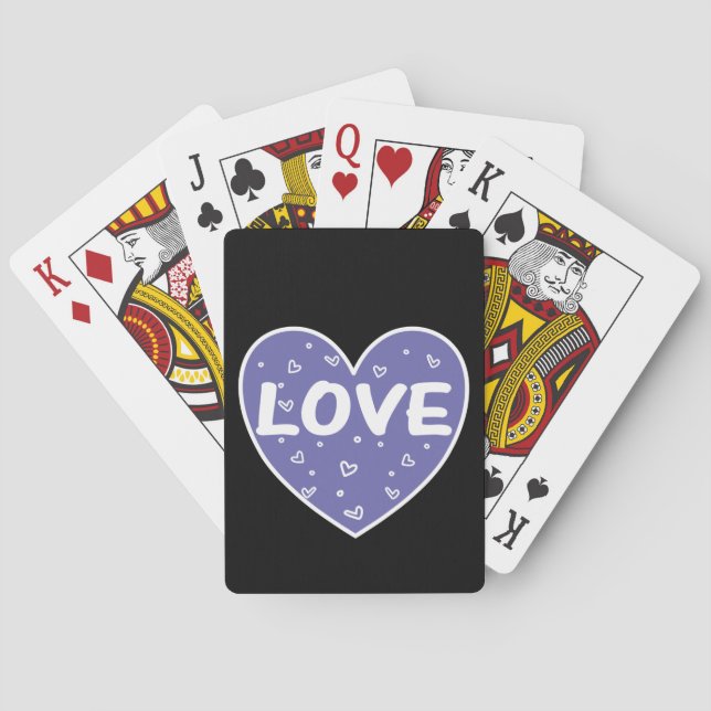 Big Liebe Heart Spielkarten (Rückseite)