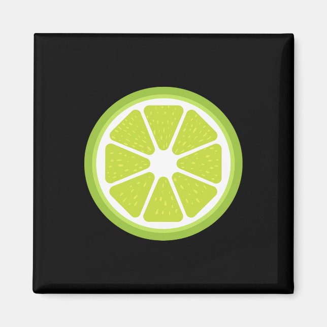 Big Limon Sliced Kostüm Niedlich Easy FruehHallowe Magnet (Vorne)