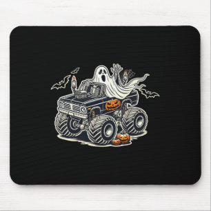 Big Little Boys Halloween Shirt Ghost Skeleton Kin Mousepad