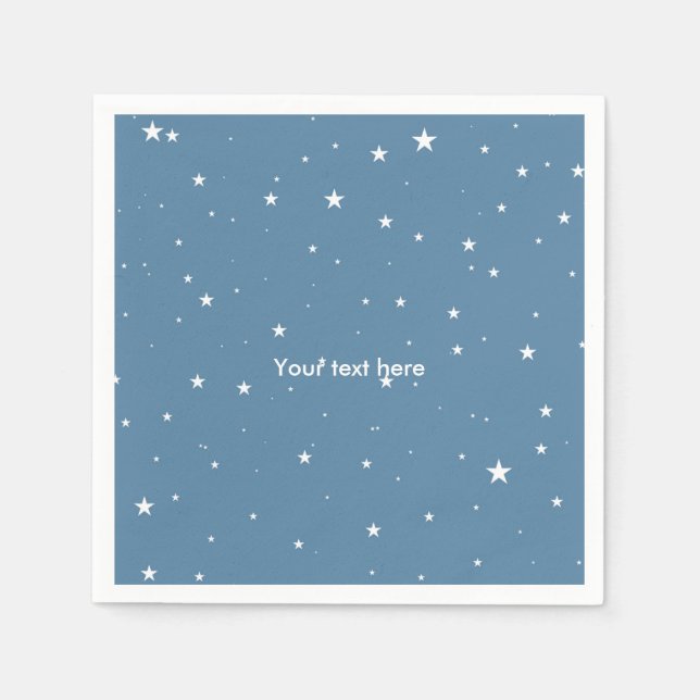 Big & Little Stars Celestial Baby Shower Napkins Serviette (Vorderseite)