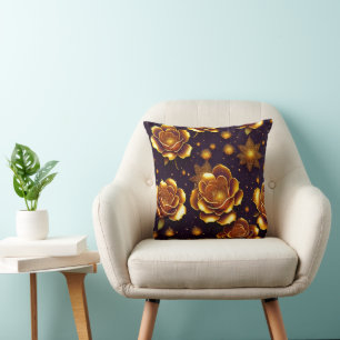 Big Luxus Gold Rose Moderne Kollektion Kissen