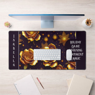 Big Luxus Gold Rose Moderne Kollektion Schreibtischunterlage