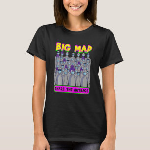 Big Mad NPC Meme Gray People sehen sich Maske Meme T-Shirt