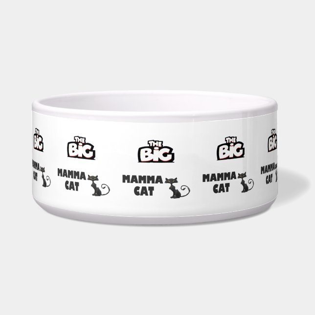 Big mamma Design für coole Katzen Napf (Vorderseite)