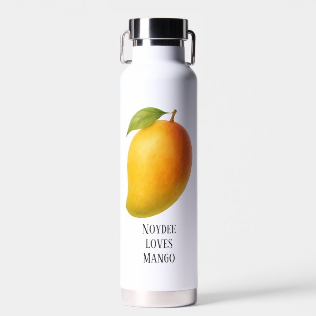 Big Mango, Sweet Fruit and Name Trinkflasche (Vorne)