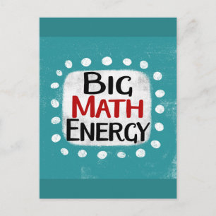 Big Math Energy Postcard Postkarte