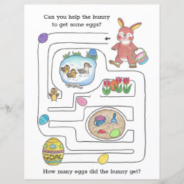 Big Maze Coloring Page Ostersonniges Aktivitätsbla