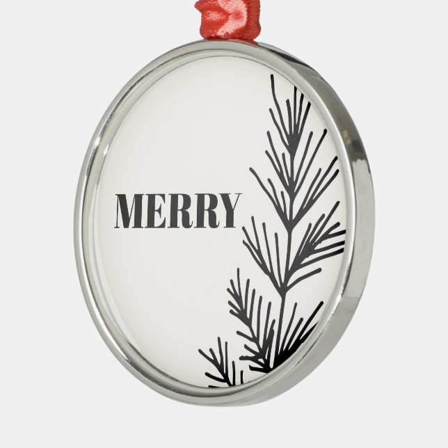Big Merry & Blätter Ornament (Links)
