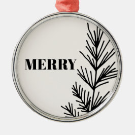 Big Merry & Blätter Ornament