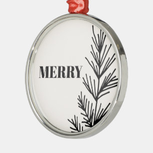 Big Merry & Leaves Ornament