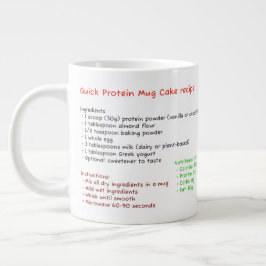 Big Microwave-Tasse (Protein Powder Tasse Cake Rec