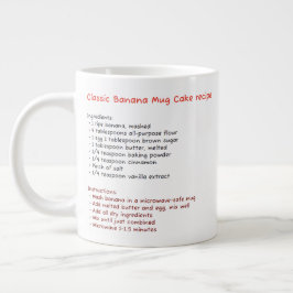 Big Microwave-Tasse (Tasse-Rezept für Bananen Jumbo-Tasse
