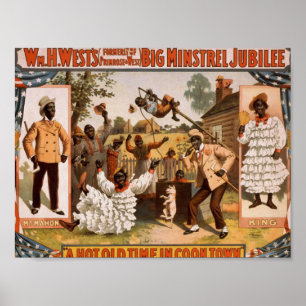 Big minstrel Jubilee, 'A Hot Time in Cool Town' Poster