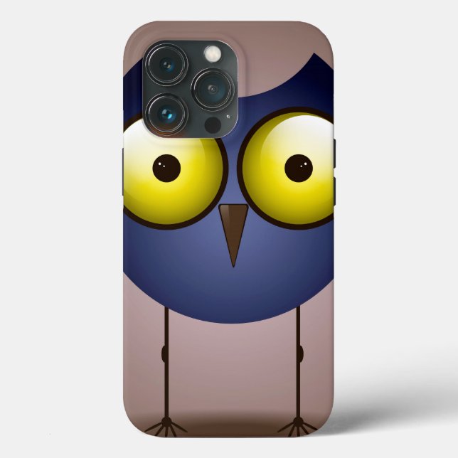 Big Mit Augen Blue Owl Case-Mate iPhone Hülle (Rückseite)